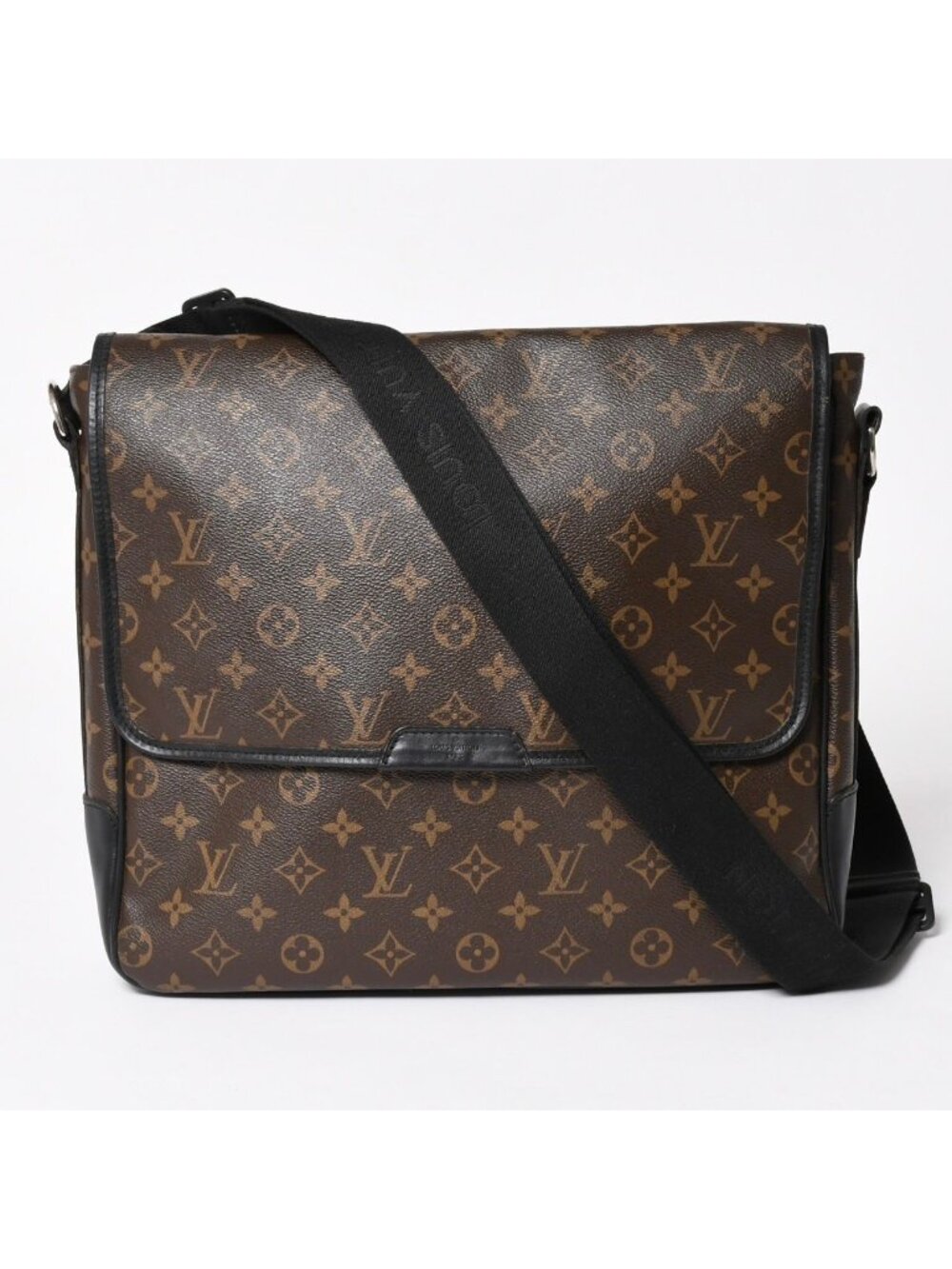 Louis Vuitton Macassar Bus GM Shoulder Bag Monogram Canvas Brown